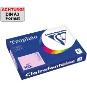Clairefontaine Rose A3 Papier couleur 160 g/m² (250 feuilles)