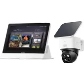 Eufy Kit Telecamera Sicurezza Hub Domestico Display Intelligente, Caméra réseau, Blanc