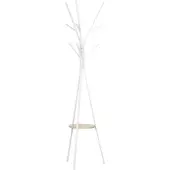 HOMCOM Porte-manteau design branches blanc