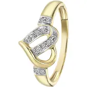 Lucardi Bague or / transparent