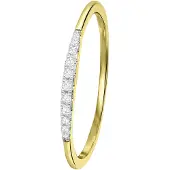 Lucardi Bague or / transparent