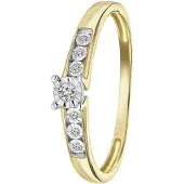 Lucardi Bague or / transparent