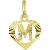 Lucardi Pendentif 'Buchstabe' or