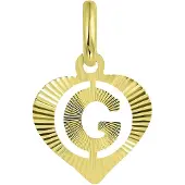 Lucardi Pendentif 'Buchstabe' or