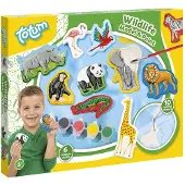 Merkloos Gipsguss und Malerei Wildlife