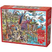 Cobble Hill Puzzle DoodleTown : village viking 1000 pièces