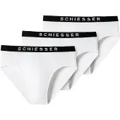 Schiesser Slip noir / blanc