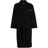 Karl Lagerfeld Peignoir long noir / blanc