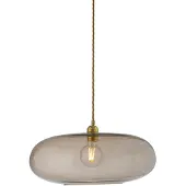 Ebb & Flow Horizon Suspension Chestnut brown | Shiny Gold | Ø: 45 cm E27
