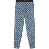 HUGO Bas de pyjama en coton stretch avec imprimé logo empilé