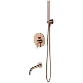 Omnires Y SYSYW01CP, ensemble de baignoire encastrée, finition cuivre
