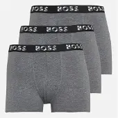 BOSS Boxers garçon, lot de trois, Gris Chiné