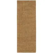 Lorena Canals Tapis en laine mosaïque ocre 80x230cm