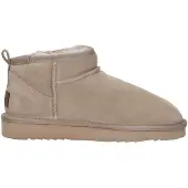 Warmbat Durack Enkellaarsjes Plat - Taupe - Maat 44
