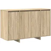 vidaXL Sideboard chêne Sonoma 120 x 41 x 75 cm Matériau dérivé du bois