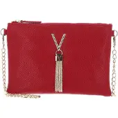 Valentino Élégant sac à bandoulière rouge pour femme avec chaîne et détails contrastés