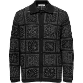 Only & Sons Vestes en maille gris foncé / noir