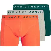 Jack & Jones Boxers 'JACBENNETT' gris chiné / sapin / orange