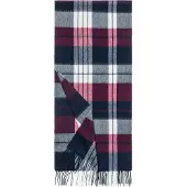 Roeckl Écharpe 'MODERN PLAID' bleu / bleu foncé / rouge / rouge foncé