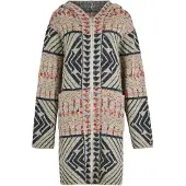 Apricot Manteau en tricot pierre
