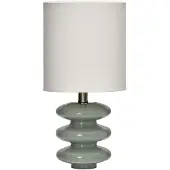 House Doctor Lampe de table Step bleu clair/blanc cassé