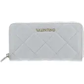Valentino Elégant porte-monnaie gris pour femmes avec 6 compartiments et une poche pour la monnaie