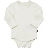 Minymo Body m/l - Bambou - Blanc - - 1 an (80) - Body M/L