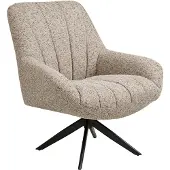 Ebuy24 Dora fauteuil fonction tournante grise.