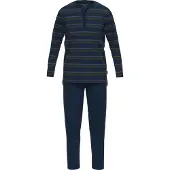 Tom Tailor Pyjama court bleu foncé / vert / rouge