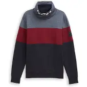Tom Tailor Sweat-shirt bleu nuit / bleu chiné / bordeaux