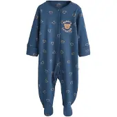 Next Pyjama beige / bleu marine / blanc