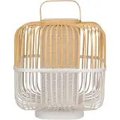Forestier Lampe de Table , Bamboo Square M, Blanc, Salon / séjour, Bambou, Design