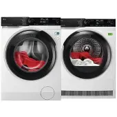 AEG Bundle - Machine à laver LR76U964 ProSteam + Sèche-linge TR88BHDC AbsoluteCare