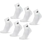 Adidas Chaussettes 'Mid Ankle 6 Pairs' noir / blanc
