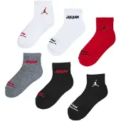 Jordan Chaussettes gris / rouge / noir / blanc