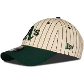 New Era Casquette PINSTRIPE 9TWENTY OAKLAND ATHLETICS DKG hommes - Vert - Unique