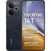 Realme 14T 16,9 cm (6.67") Android 15 5G 8 Go 256 Go 6000 mAh Noir