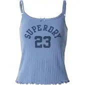 Superdry Femme Caraco en Pointelle à Motif Athletic Essentials Bleu Taille: 42-44