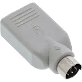 InLine Adaptateur USB PS/2, USB prise femelle A sur PS/2 prise mâle