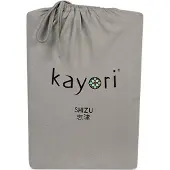 Kayori Drap-Housse Kayori Shizu Taupe (Jersey)-1-persoons (90/100 x 200/210/220 cm)
