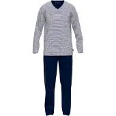 Tom Tailor Pyjama long bleu marine / blanc