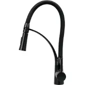 TRIZERATOP Robinet de cuisine professionnel flexible noir 75884