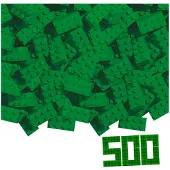 Simba Blox 500 briques vertes de 8 en vrac