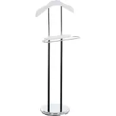CLP Valet de chambre avec cintre en métal Blanc