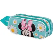 KARACTERMANIA Minnie Mouse Printemps Disney 3D double trousse à crayons, bleu
