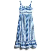 Superdry Robe Longue Sans Manches Statement Tiered