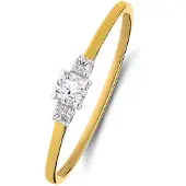 Lucardi Bague or / transparent