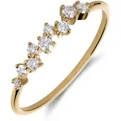 Lucardi Bague or / transparent