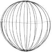 Wellhome Éclairage De Noël En Forme De Boule Métallique Pliable 224 Pièces