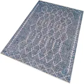 Wellhome 100x150 Cm Wh1025-4 Carpet Bleu